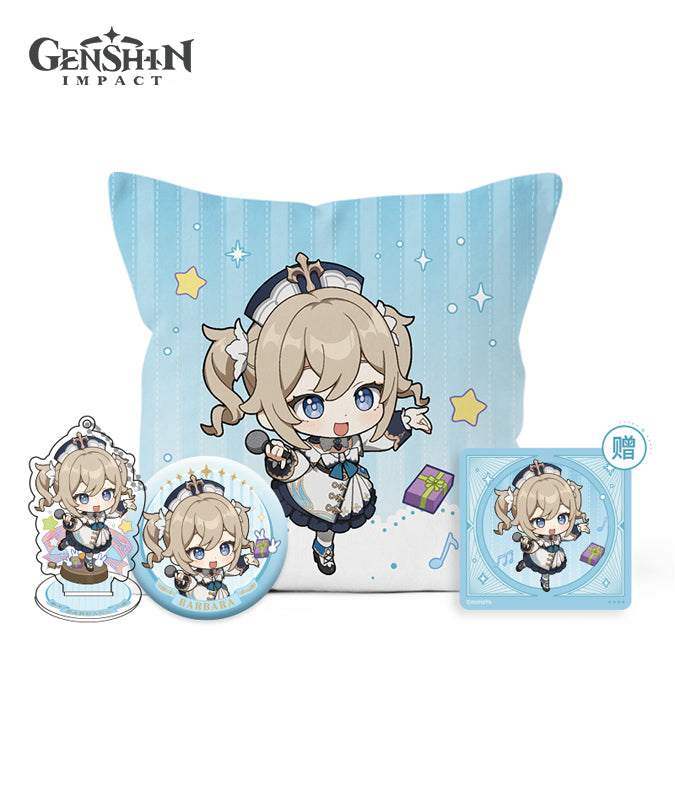 [Official Merchandise] Genshin Impact Destined Courtesy Series: Pillow, Badge & Hangable Stand