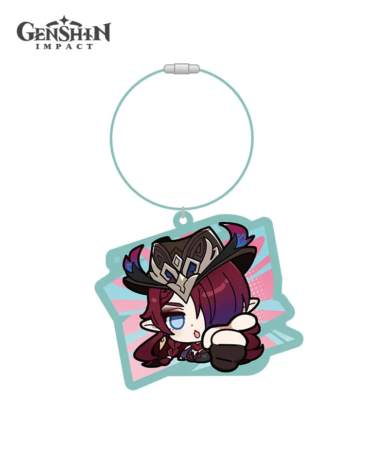 [Official Merchandise] Genshin Impact Natlan Chibi Character Expression Series Acrylic Keychain