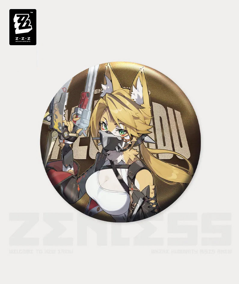 Zenless Zone Zero Sons of Calydon Character Tinplate Badge
