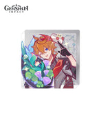[Official Merch] Genshin Fragrant Listening Time Character Badge & Acrylic Block
