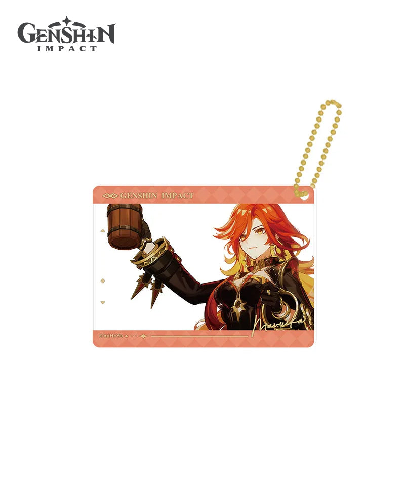 [Official Merch] Genshin Impact The Long Way Home Badge & Photo Card Charm