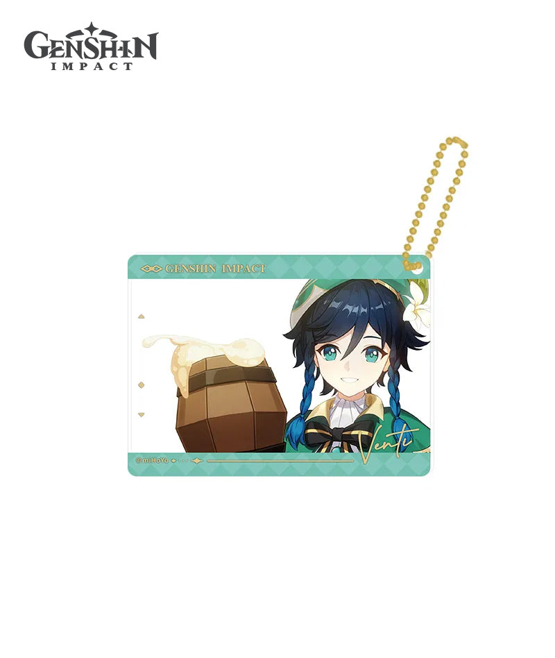 [Official Merch] Genshin Impact The Long Way Home Badge & Photo Card Charm