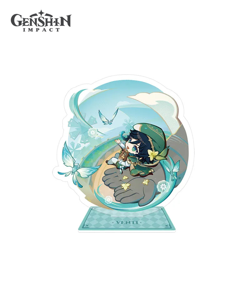 Genshin Impact Teyvat Expo Collection: Badges, Stands & Fridge Magnets