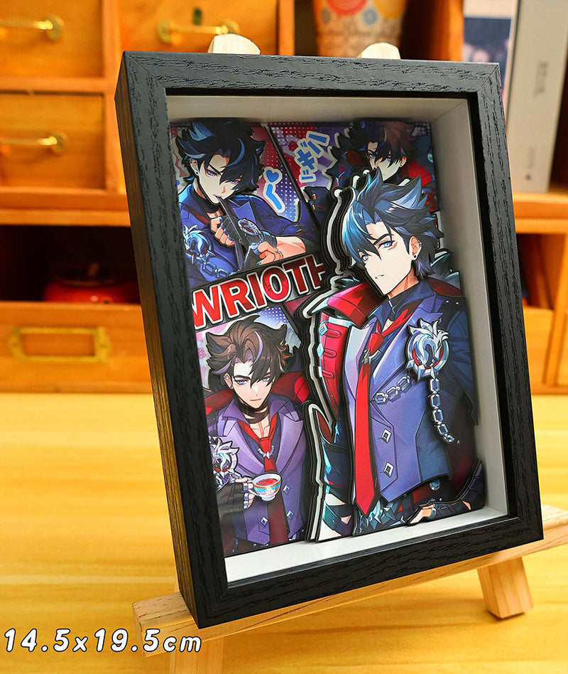 Genshin Impact 3D Shadow Box Art Painting Desk Decor | Columbina & Citlali