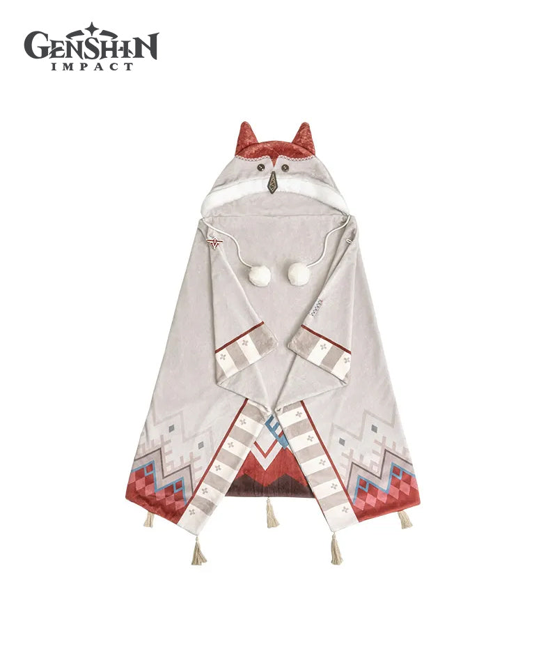 [Official Merch] Genshin Impact Alyosha Impression Hooded Shawl Blanket & Gloves