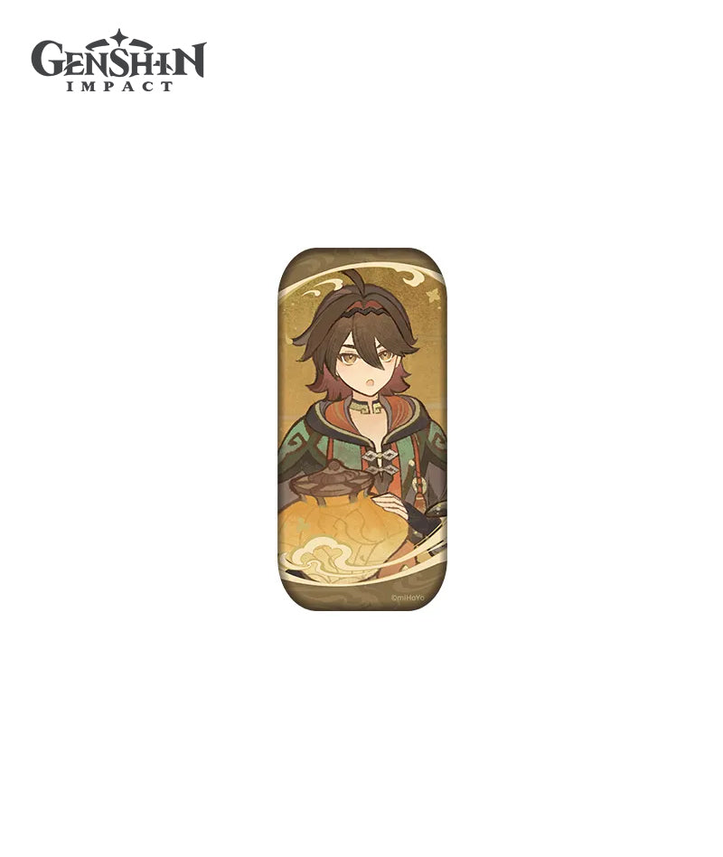 [Official Merch] Genshin Impact Zibai The Moon Amidst Wandering Clouds Badge