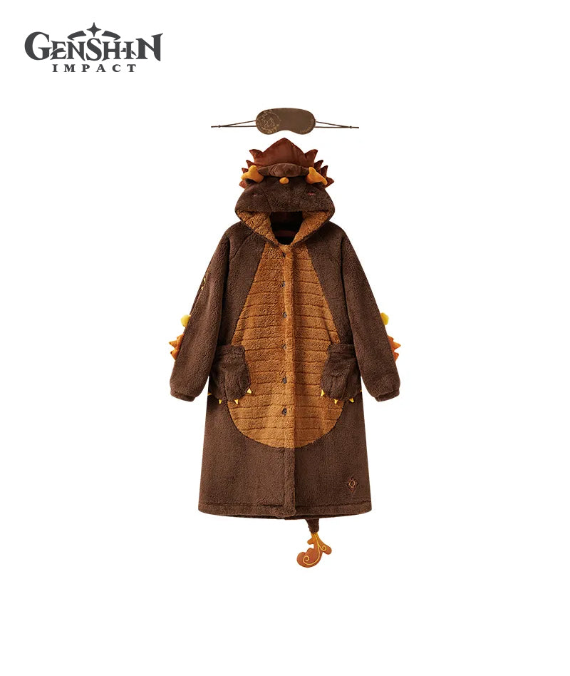 [Official Merchandise] Zhongli Impression Series Rex Lapis Dragon Plush House Robe & Sleep Mask
