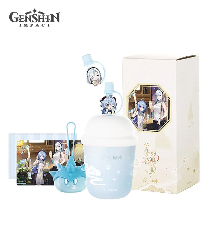 HeyTea x Genshin Impact Collab Tumbler & Cryo Slime Ice Mold Set