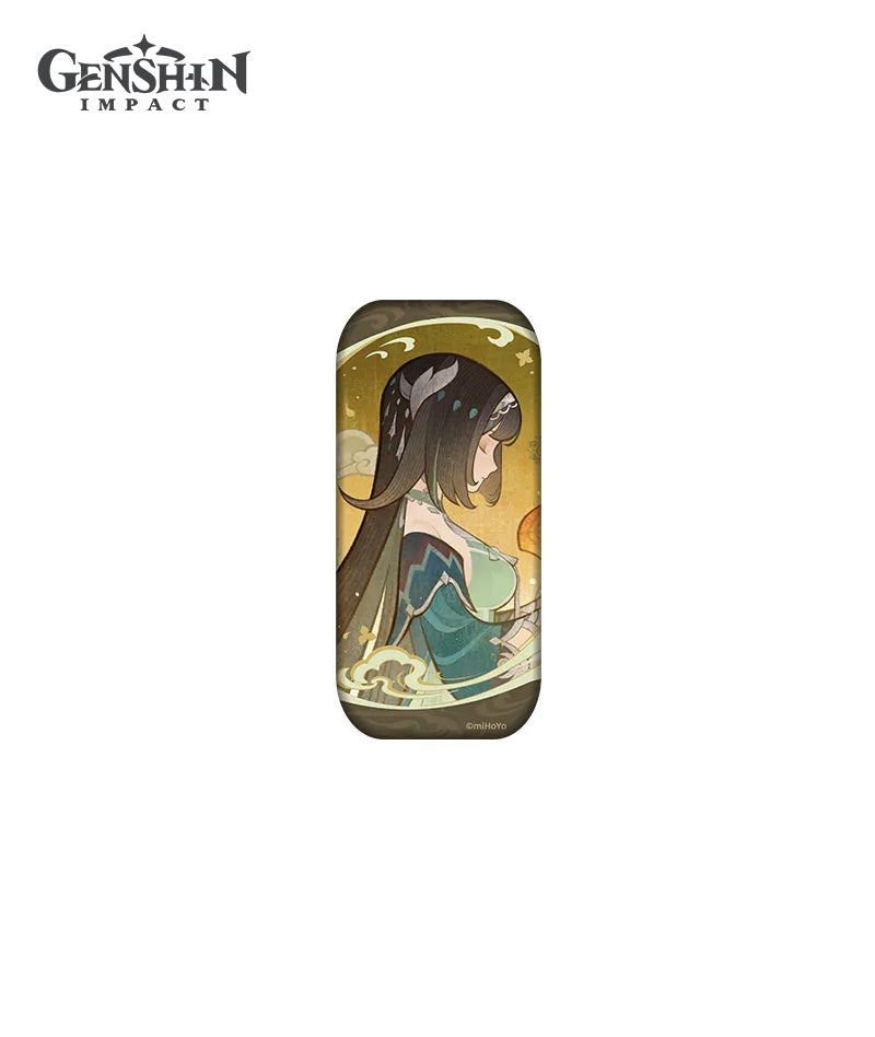 [Official Merch] Genshin Impact Zibai The Moon Amidst Wandering Clouds Badge
