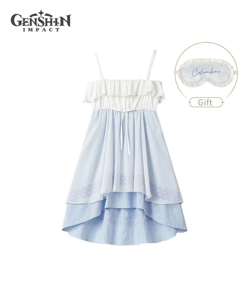 [Official Merch] Genshin Impact Columbina Nightgown with Sleep Mask