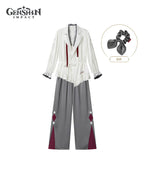 [Official Merch] Genshin Impact Arlecchino Pajama Set with Scrunchie