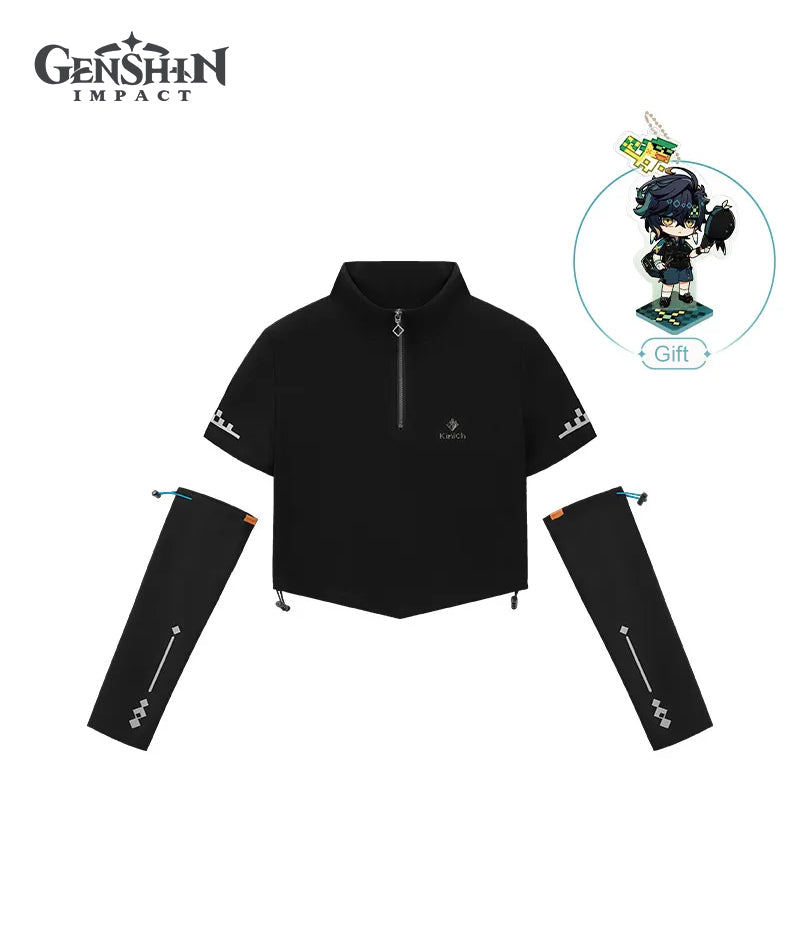 [Official Merchandise] Kinich Theme Impression Clothing Half-Zip T-Shirt with Sleeve Covers