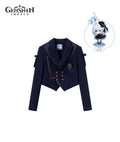 Genshin Impact Furina Impression Clothing Cropped Uniform Jacket