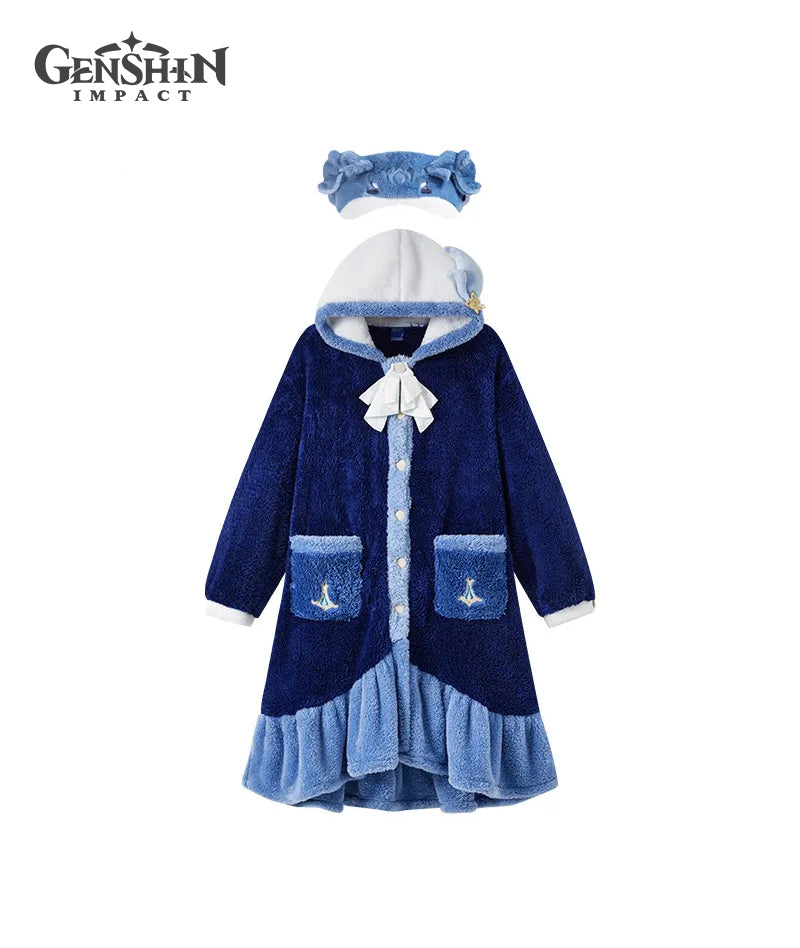 [Official Merch] Genshin Impact Neuvillette Impression House Robe & Sleep Mask
