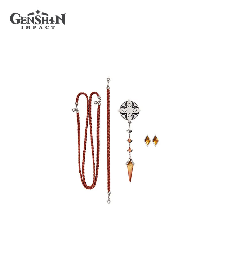 [Official Merch] Genshin Impact Frost and Flame Series Fatui Harbingers Brooch Accessory Set