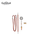 [Official Merch] Genshin Impact Frost and Flame Series Fatui Harbingers Brooch Accessory Set