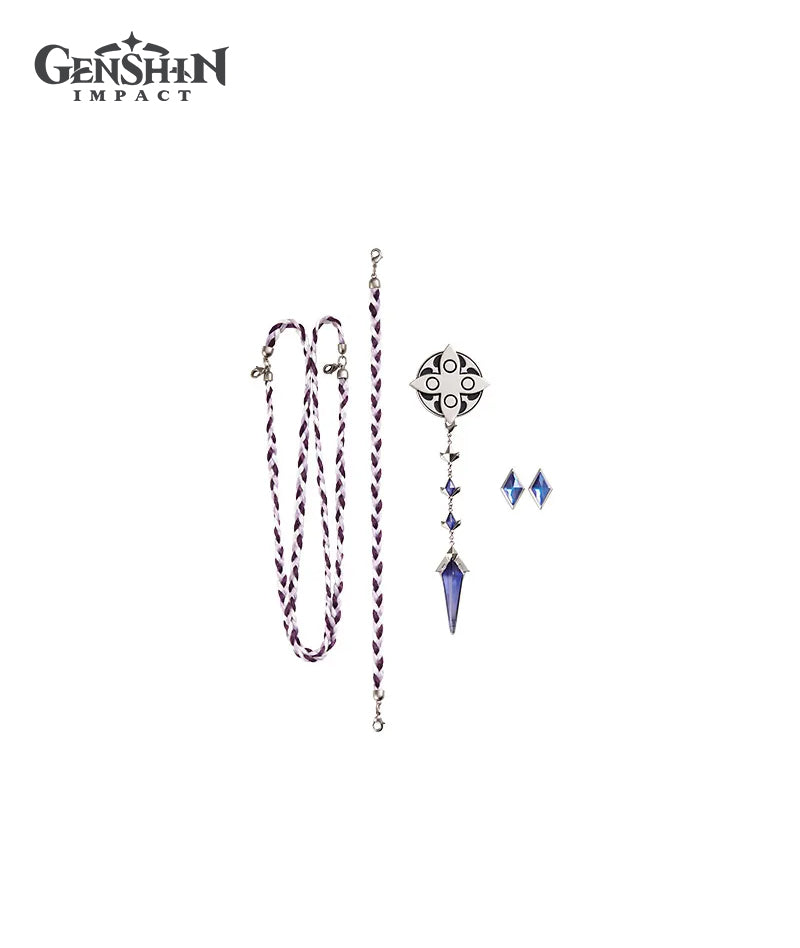 [Official Merch] Genshin Impact Frost and Flame Series Fatui Harbingers Brooch Accessory Set