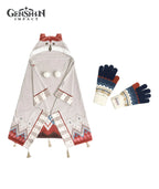[Official Merch] Genshin Impact Alyosha Impression Hooded Shawl Blanket & Gloves