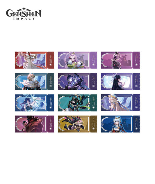 [Official Merch] Genshin Impact Song of the Welkin Moon Holographic Ticket Blind Box