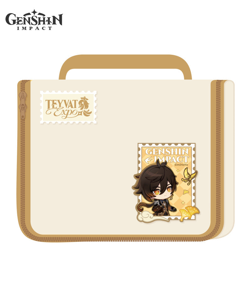 [Official Merch] Genshin Impact Teyvat Expo Collection: Toiletry Bag, Embroidered Patch & Luggage Tag