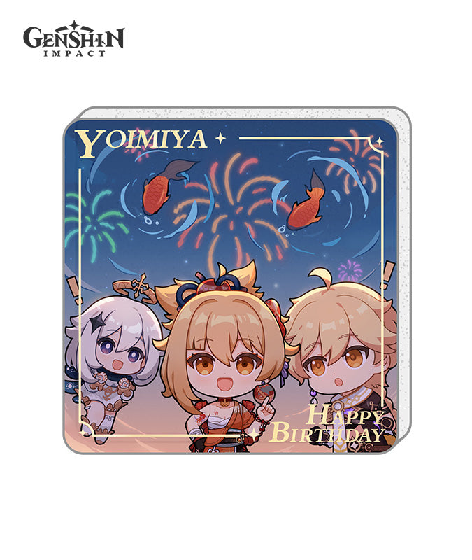 Genshin Impact Characters Birthday Acrylic Fridge Magnets