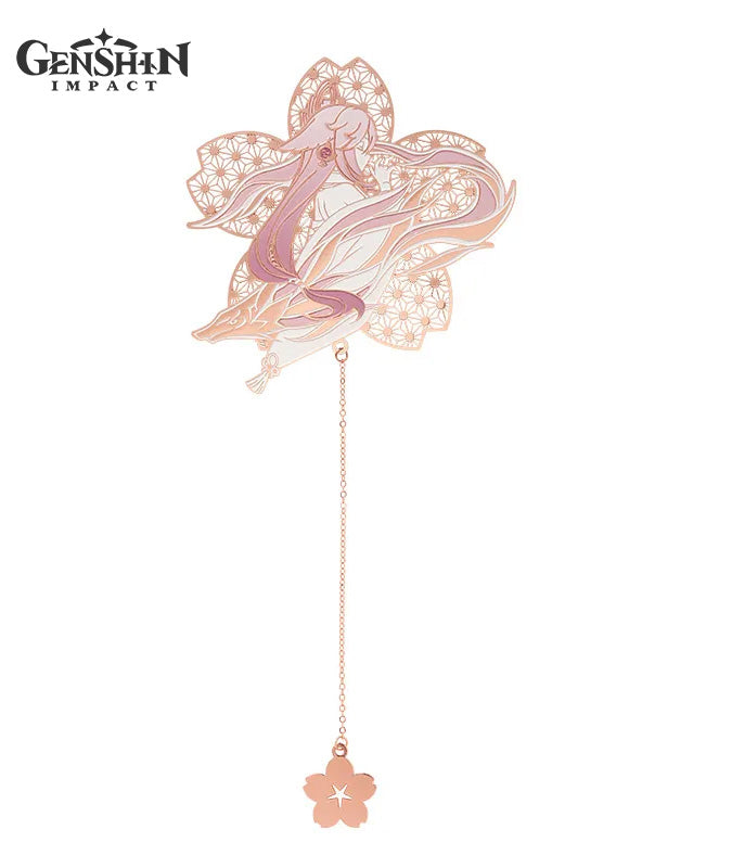 [Official Merchandise] Yae Miko Impression Metal Bookmark/Lanyard Keychain