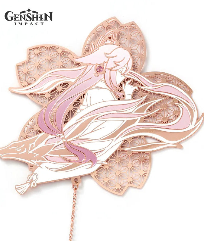 [Official Merchandise] Yae Miko Impression Metal Bookmark/Lanyard Keychain