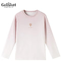 Yae Miko Impression Clothing Long Sleeve T-Shirt Pink Gradient