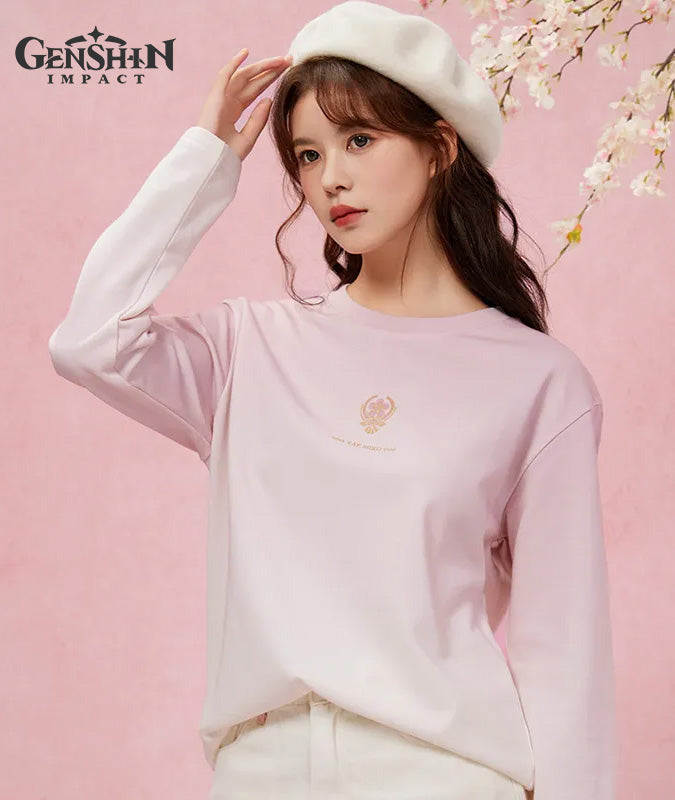 [Official Merchandise] Yae Miko Impression Clothing Long Sleeve T-Shirt Pink Gradient