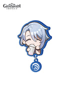 [Official Merchandise] HeyTea Themed Ayaka/Ayato Acrylic Badge & Stand