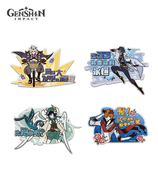 [Official Merchandise] Genshin Impact Drama Series Character Reflective Sticker, Car Decal