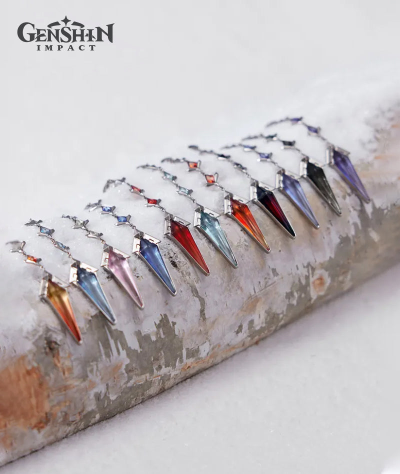 [Official Merch] Genshin Impact Frost and Flame Series Fatui Harbingers Brooch Accessory Set