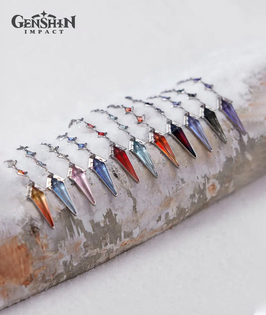 [Official Merch] Genshin Impact Frost and Flame Series Fatui Harbingers Brooch Accessory Set