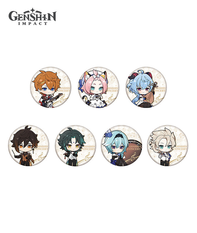 [Official Merchandise] Genshin Concert 2023 Melodies of an Endless Journey Chibi Character Badge