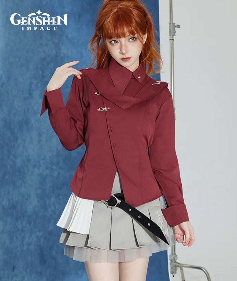 [Official Merch] Genshin Impact Tartaglia Theme Impression Long Sleeve Blouse