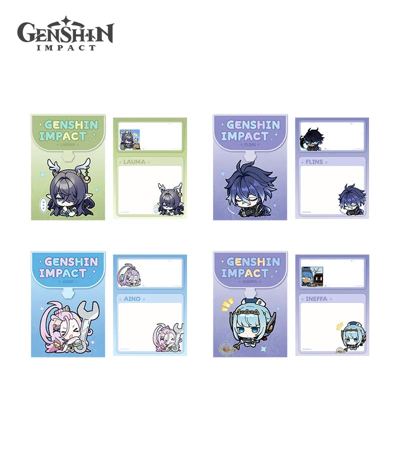 [Official Merch] Genshin Impact Nod-Krai Characters Chibi Expression Sticky Notes