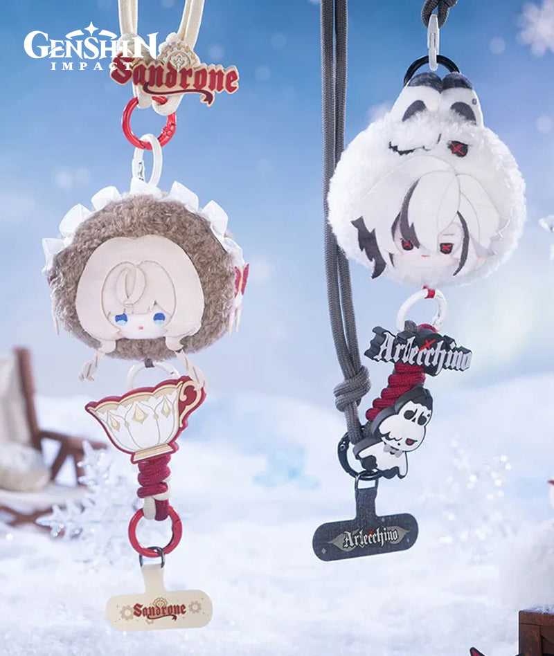 Genshin Impact Aurora Party Plush Phone Lanyard