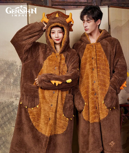 [Official Merchandise] Zhongli Impression Series Rex Lapis Dragon Plush House Robe & Sleep Mask