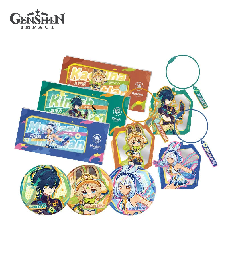 [Official Merchandise] Genshin Impact Natlan Merch: Badge, Hanging Mirror and Tickets
