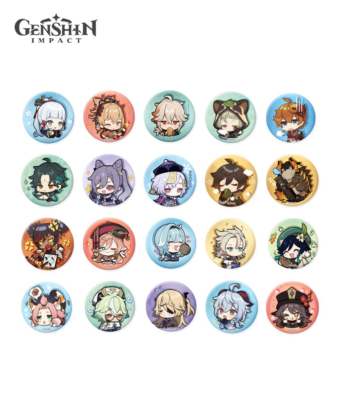 Genshin Impact Theme Chibi Expression Sticker Badges