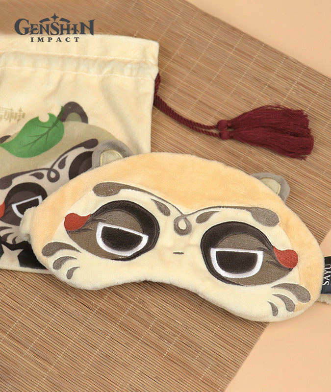 Muji-Muji Daruma Sayu Eye Mask & Hooded U-Shape Pillow
