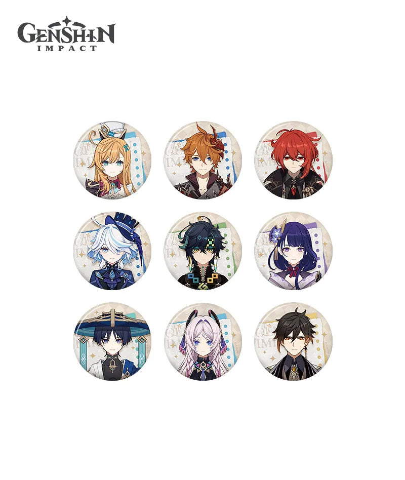 [Official Merch] Genshin Impact Lightbox Chronicles Character Badges