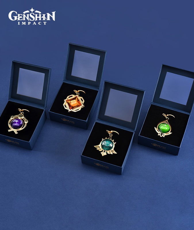 [Official Merchandise] Genshin Impact Theme Vision Keychain Charm