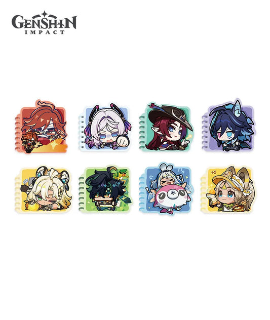 [Official Merchandise] Genshin Impact Natlan Chibi Character Expression Series Spiral Notebook