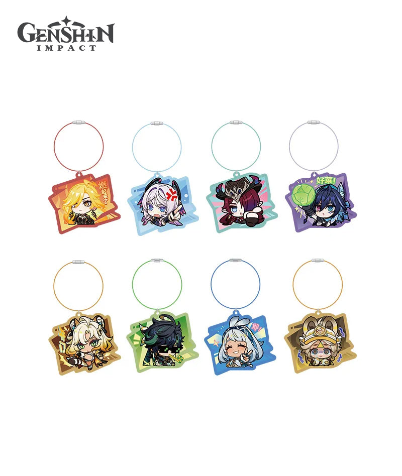 [Official Merchandise] Genshin Impact Natlan Chibi Character Expression Series Acrylic Keychain