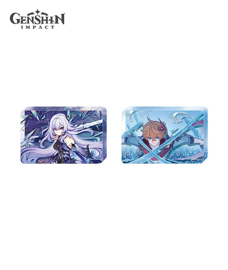 [Official Merch] Genshin Impact Skirk & Childe Glitter Acrylic Block