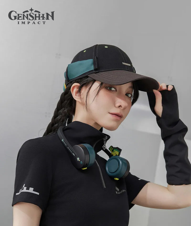 [Official Merchandise] Genshin Impact Kinich Theme Impression Denim Baseball Cap with Ribbons