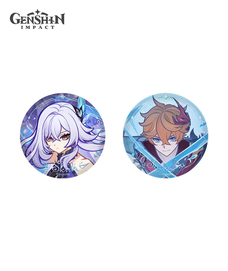 [Official Merch] Genshin Impact Skirk & Childe Badges