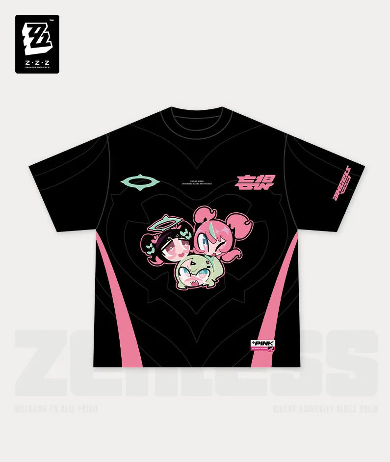 Zenless Zone Zero Angels of Delusion Pink Sugar Rush Series T-Shirts