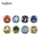 [Official Merchandise] Genshin Impact Natlan Chibi Character Expression Sticker Badges
